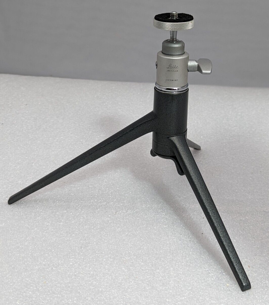Vintage Leitz Wetzlar Mini Tabletop Tripod &  Ball & Socket Head