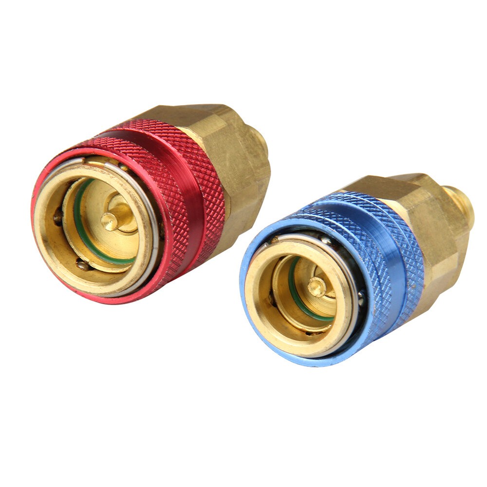 AC Conversion Quick Manifold Connector Adapter High Low Gauge Straight Coupler
