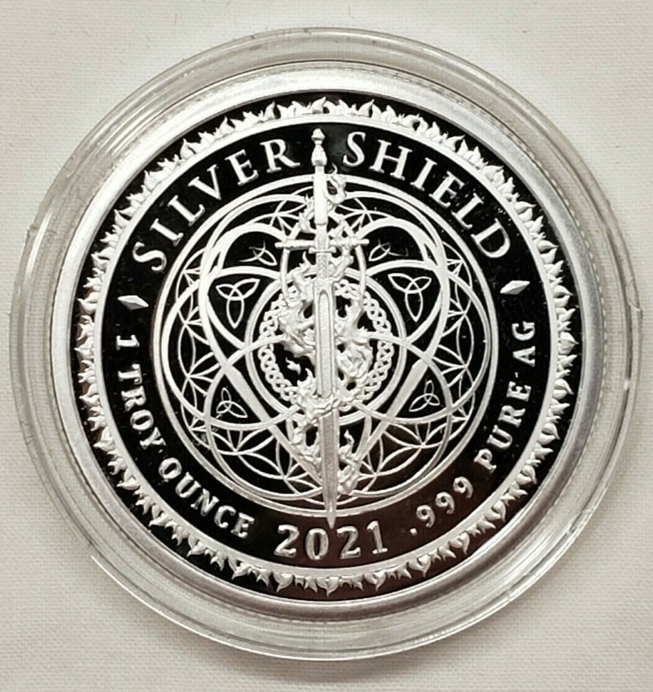 1oz 2021 Silver Shield Proof Calvin Coolidge Silver Round President #30