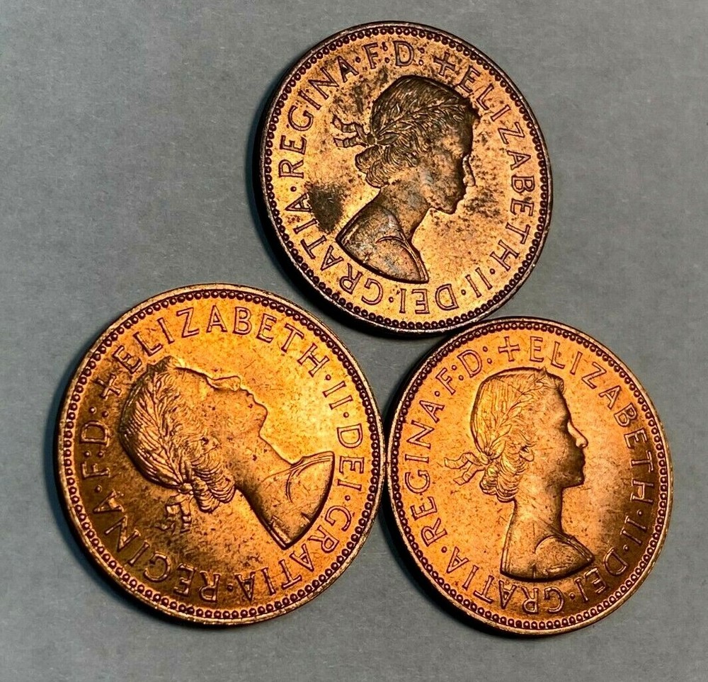 1964 or 1965 Great Britain Half Penny Gem Uncirculated KM 896 CHN