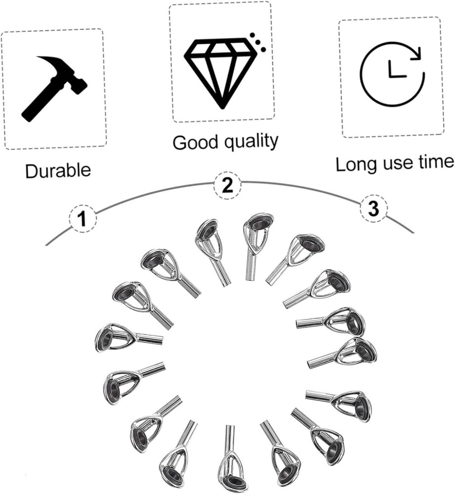 Rod Repair Kit - Tip Guide Replacement - Stainless Steel Ceramic Ring -