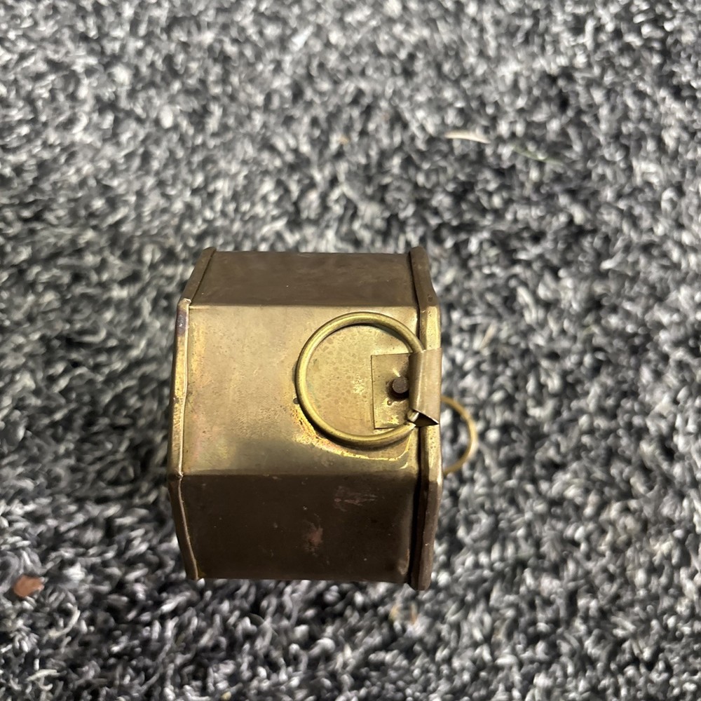 Brass Vintage Potpourri/Trinket Box Octagonal Shape