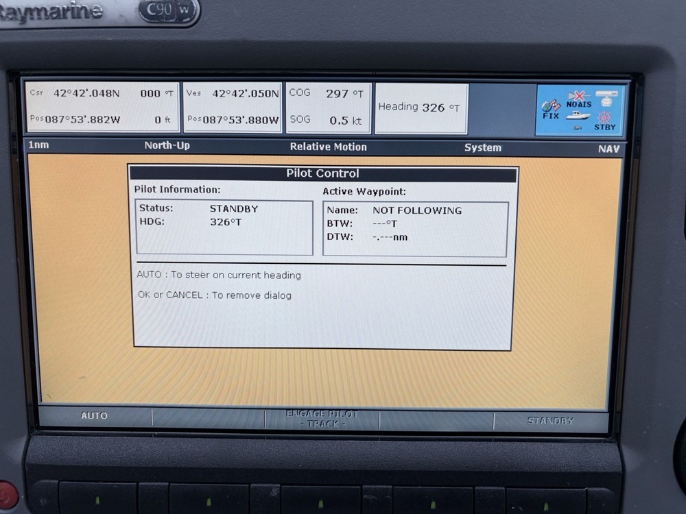 Raymarine C90w Widescreen GPS Chartplotter Multifunction Display; Fully Tested