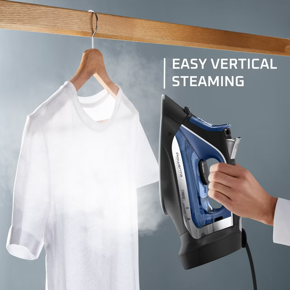 Rowenta Steam Iron Access Steam Vertical Steaming Blue/Black