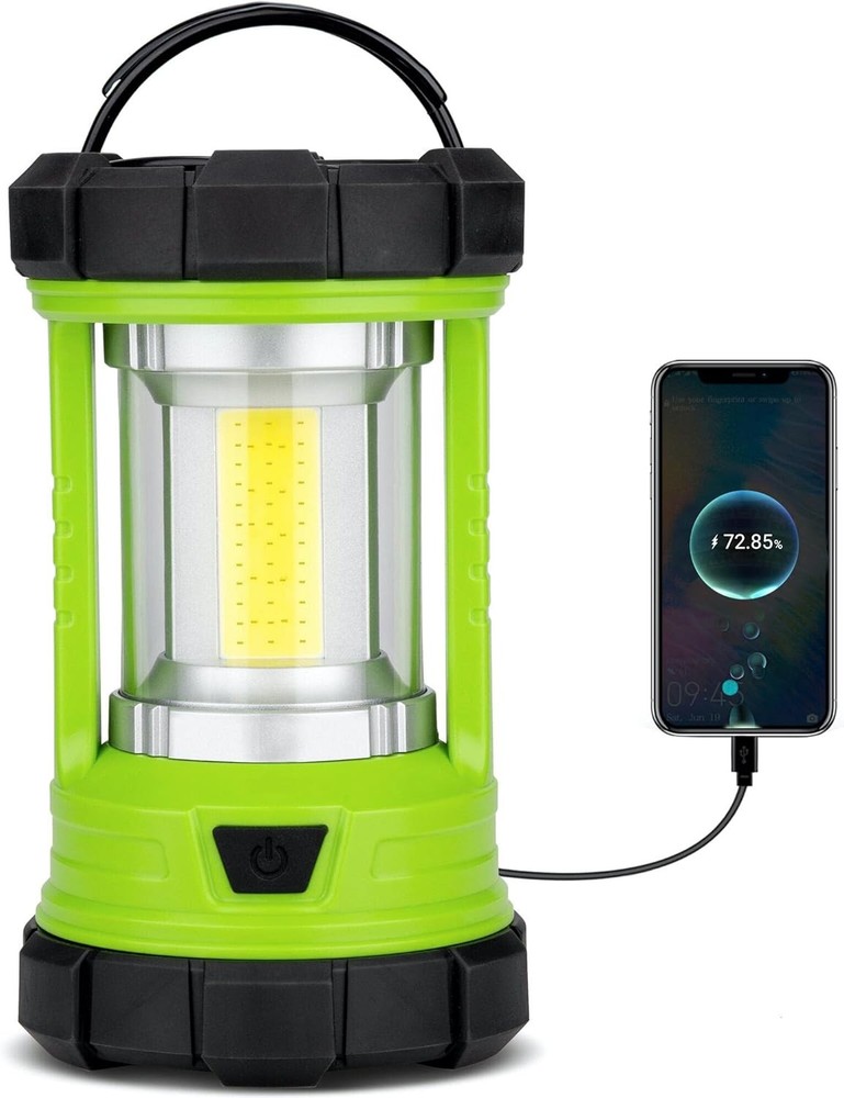 Rechargeable Camping Lantern, 3000LM 5 Light Modes Pale Green