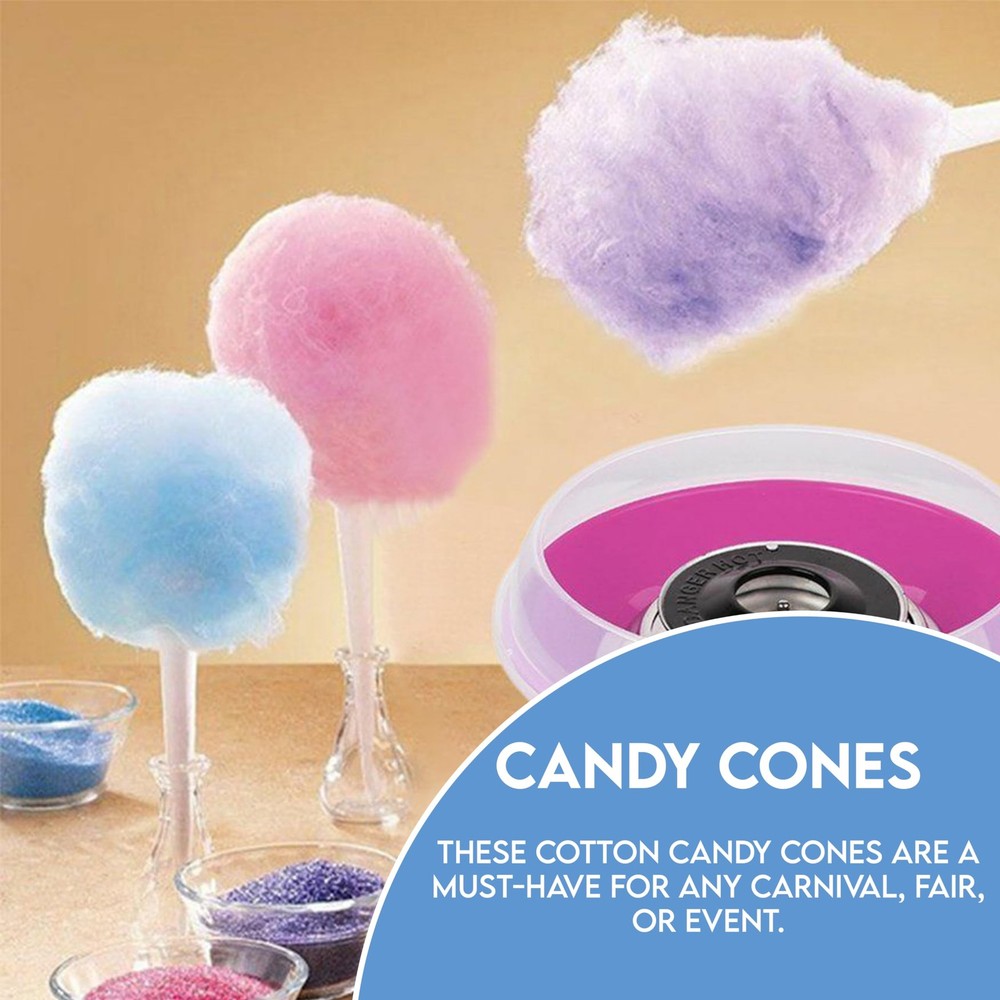PW Cotton Candy Cone 100ct Cones