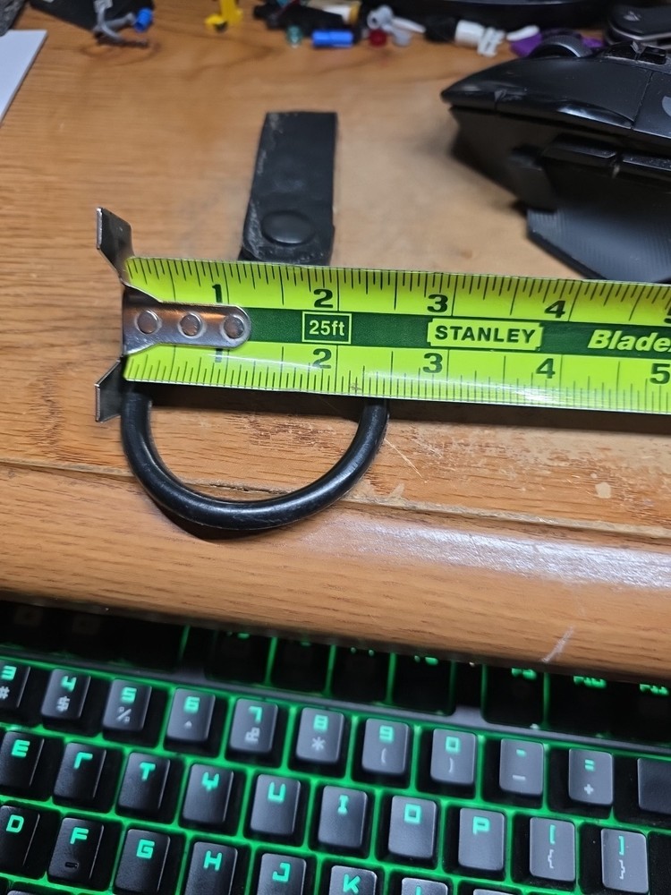 Mag Industries Black Leather and Plastic Loop Belt Flashlight Holder Full Size