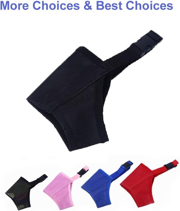 7PCS Adjustable Dog Muzzle Set - Soft, Comfy, Anti-Bite/Bark/Chew Cover