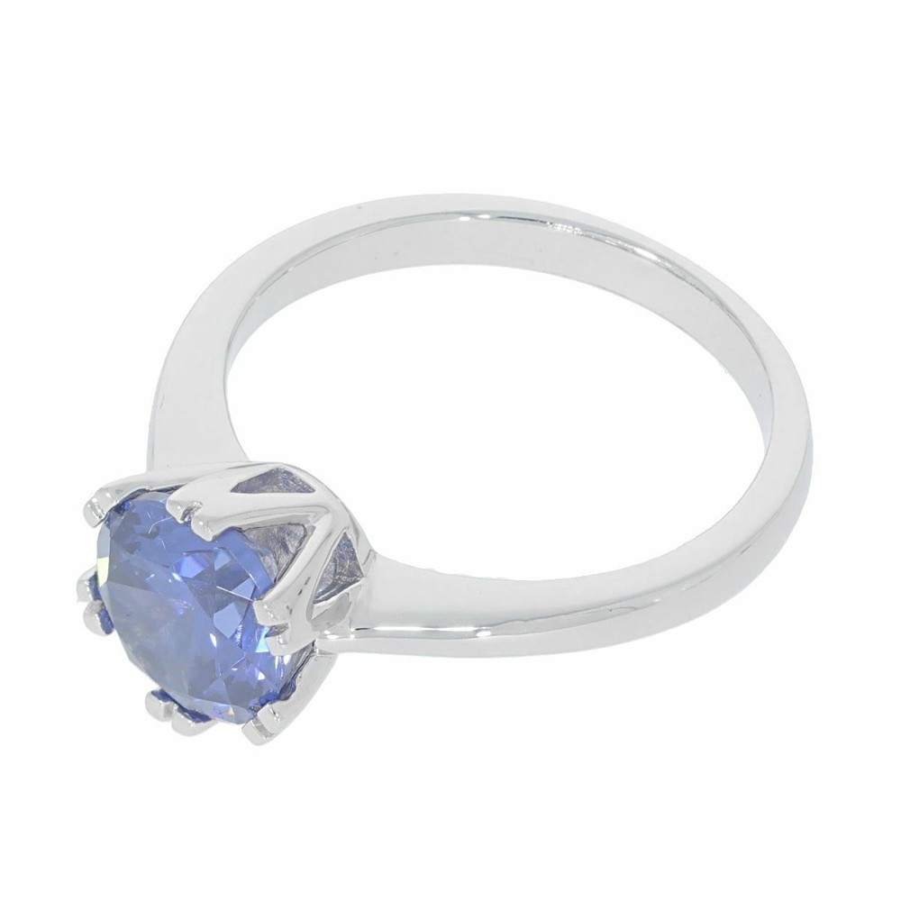 Sterling Silver Semi Mount Ring Setting RD 8x8mm Topaz