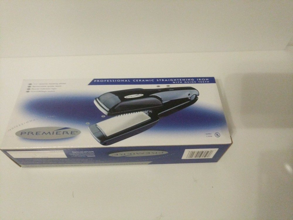 Premier Professional ceramic straighting iron. With removable guide teeth Curle