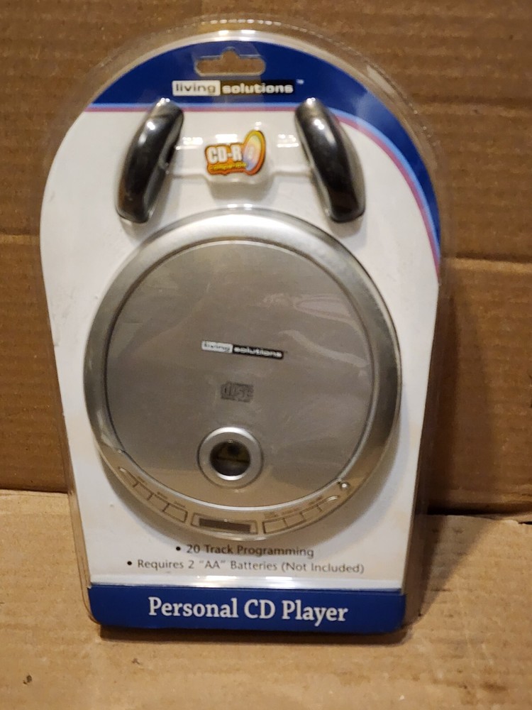 LIVING SOLUTIONS PORTABLE PERSONAL CD PLAYER 20 TRACK PROGRAMMING ATC-2630 NEW