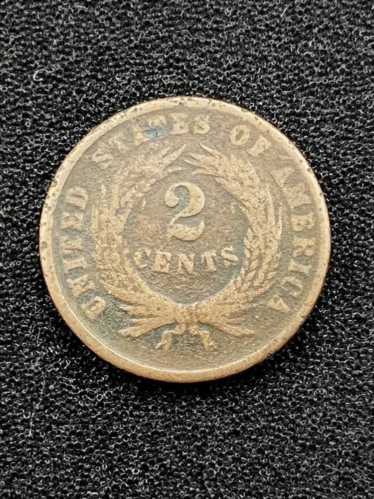 1868 2 Cent Coin