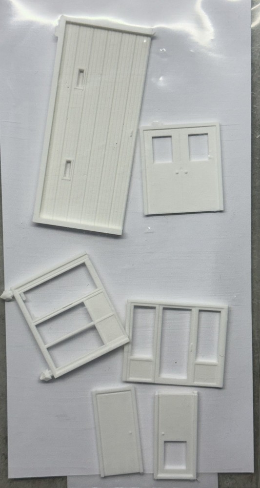 Pikestuff 1203 HO scale Assorted Doors with Windows | 6 pack | $5 Offer