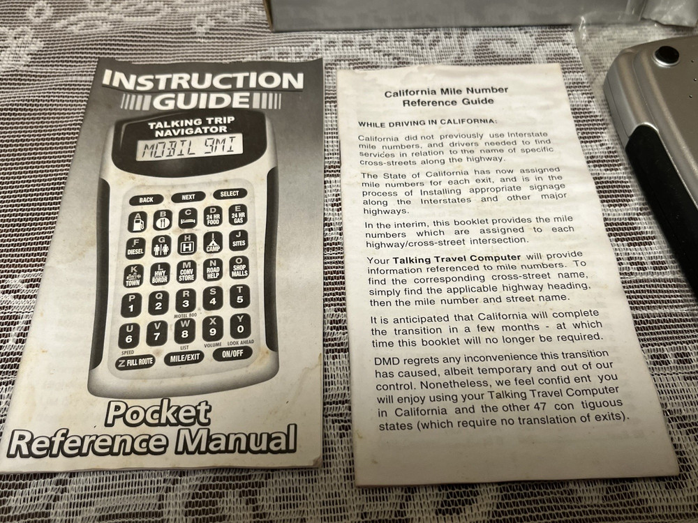 Talking Trip Navigator Model 740 Never used
