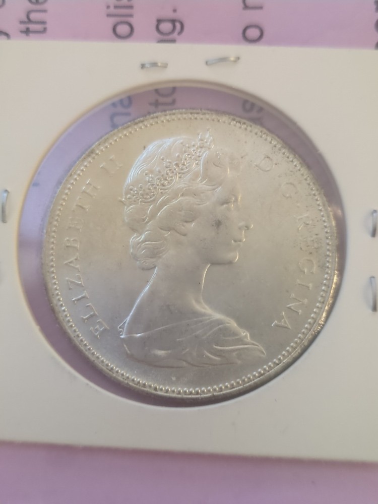 1967 Canada Silver Dollar – Flying Goose – 80% Silver – Toning– Centennial