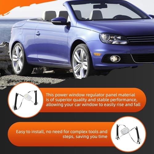 1Q0-837-462-G Front Right Passenger Side Power Window Regulator Compatible