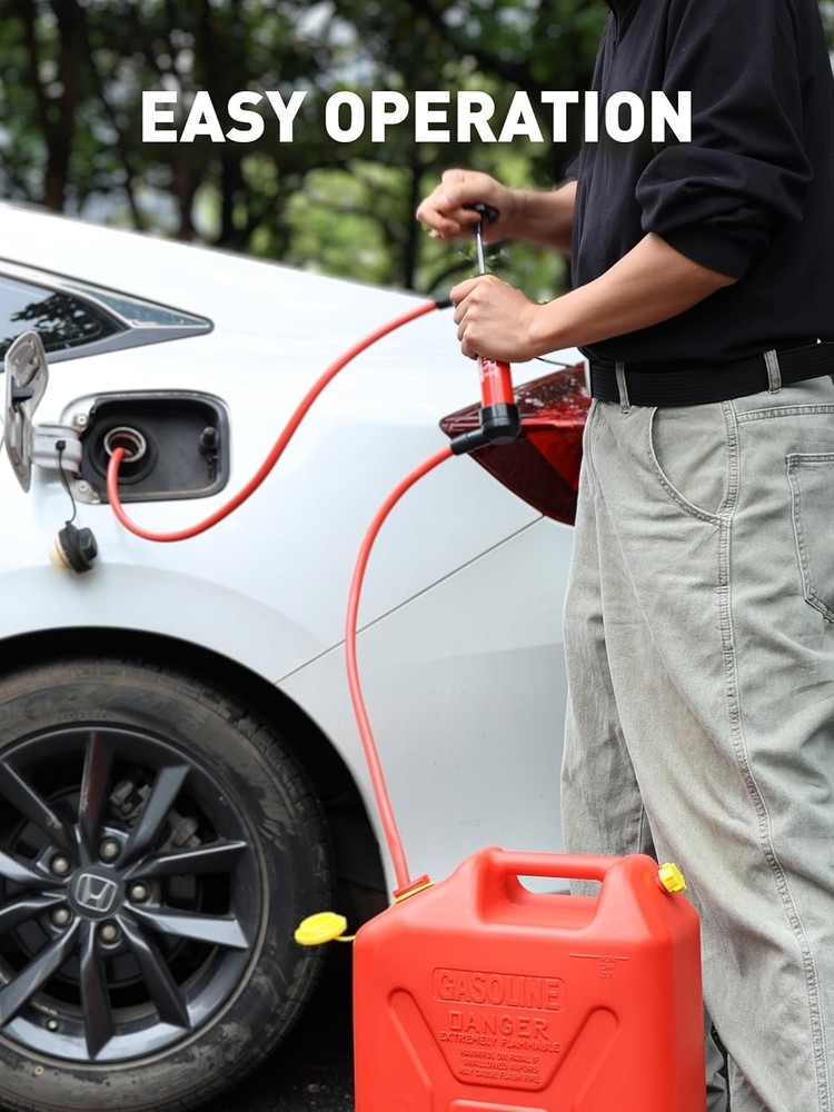 Multi-Use Hand Pump for Automotive Fluid Transfer - Quick Assembly & Ease