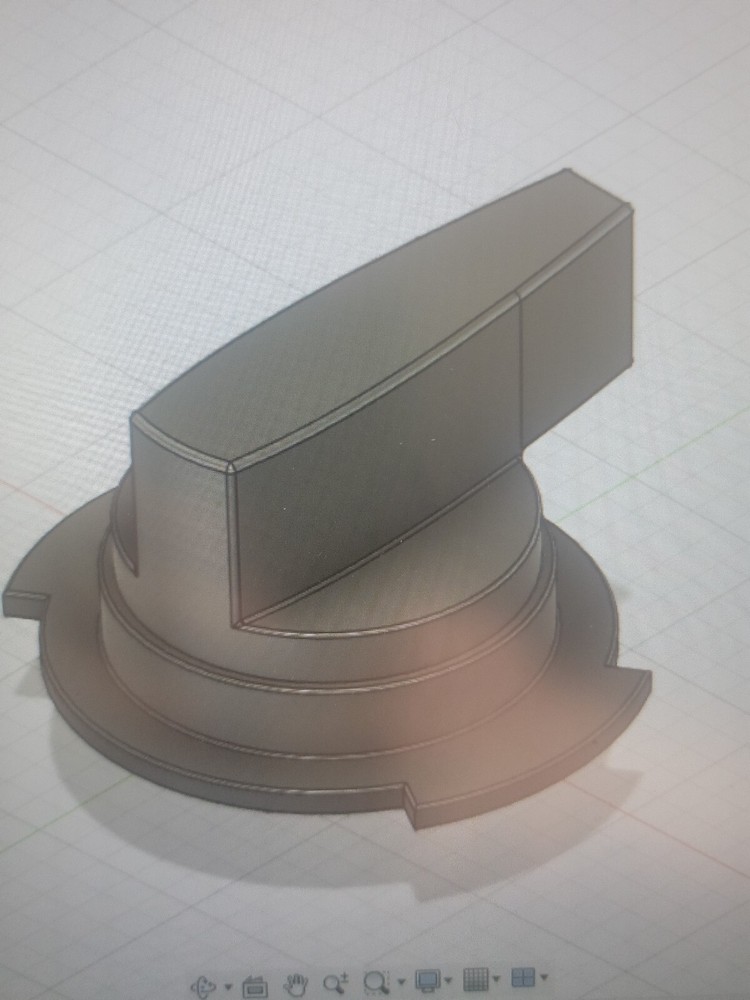 Magnetic Base Knob, Replacement Knob, Mag Base, 3d printed, BLACK