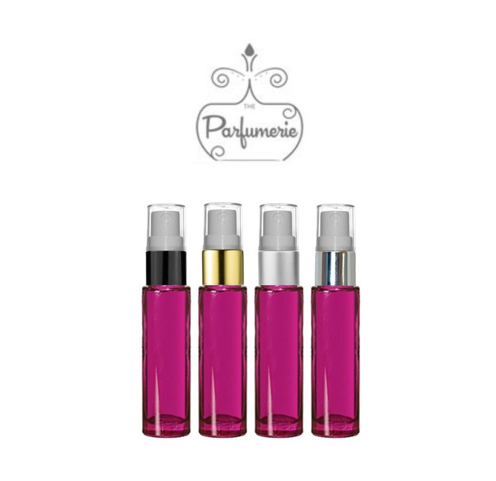 Perfume Spray Glass Bottles 10 ml Refillable Empty Atomizer Cylinder Shape 1/3oz