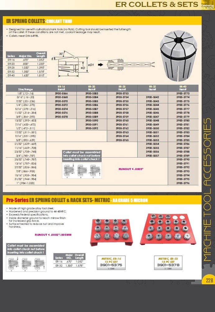 ER-11 7/32" SPRING COLLET (3900-5147)