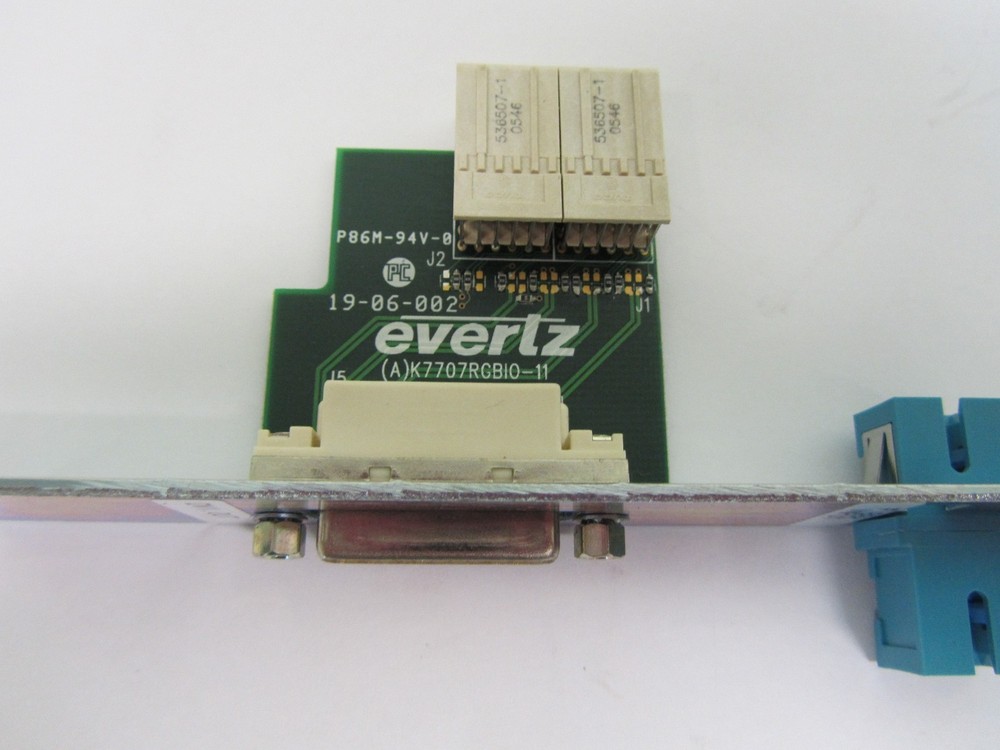 EVERTZ 7707DVIR MODULE Back Plane