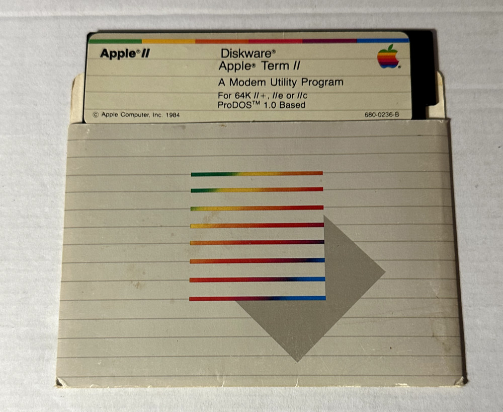 Apple II 5.25" Diskware Apple Term II II+ IIc IIe Software