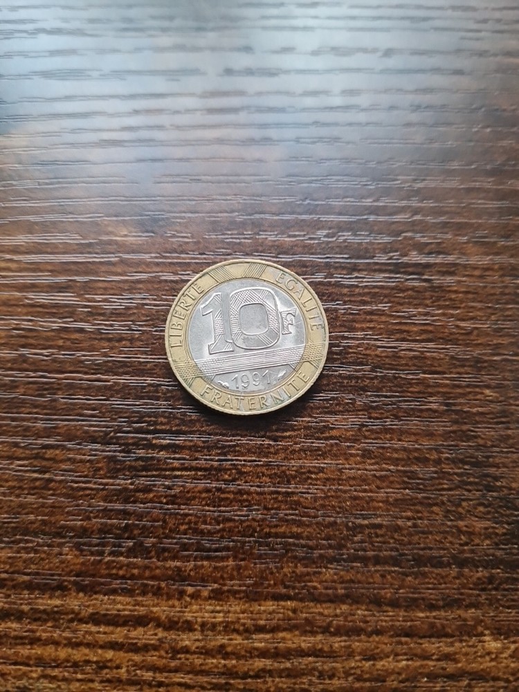 France 🇫🇷  10 Francs 1991 Au
