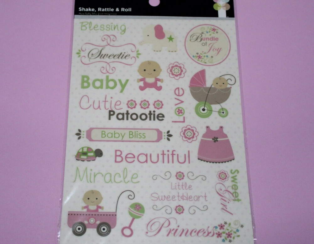 IMAGINISCE " Shake, Rattle and Roll " Rub-ons, 007428