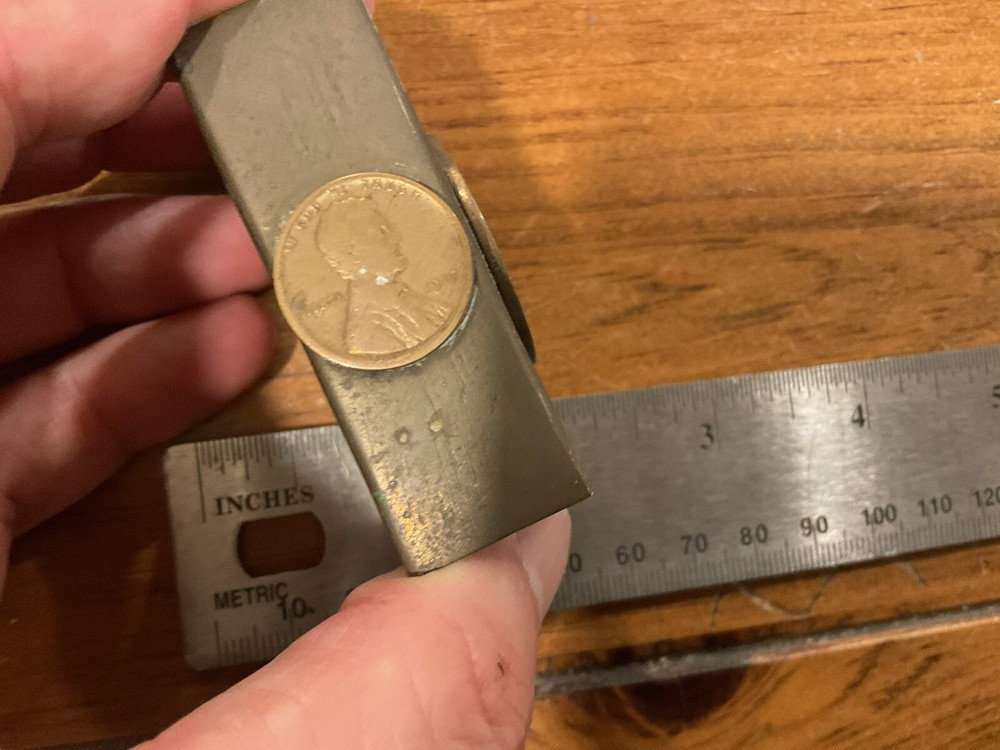 ORIGINAL WWI US MATCH SAFE WITH COINS