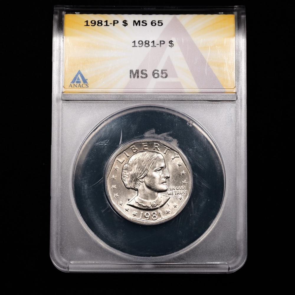 1981-P Susan B. Anthony Dollar $1 - ANACS GRADED MS65