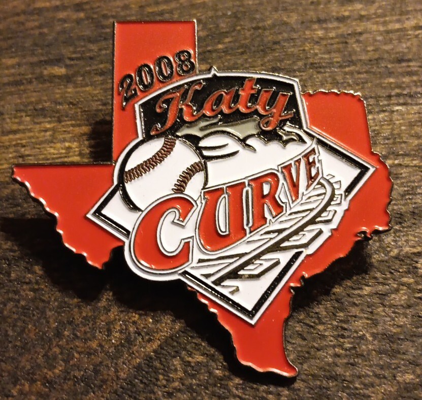 Katy Curve Texas Baseball Pin 2008 Hat Lapel Button Softball