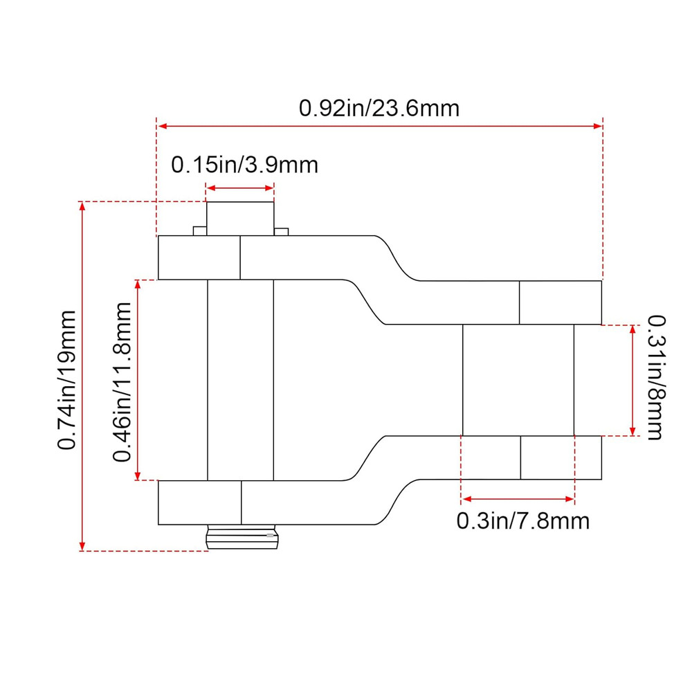 Roller Chain Offset Link #40, 8-Pack