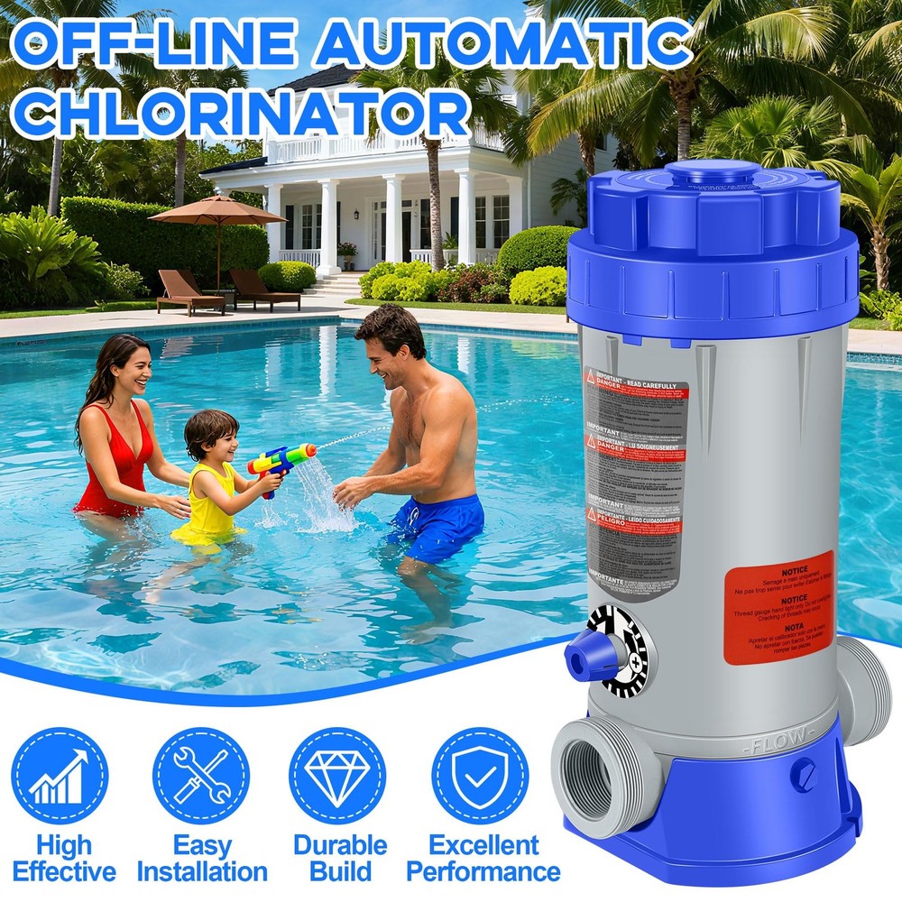 Off-Line Automatic Pool Chlorinator with Adjustable Output, Automatic Chlorin...