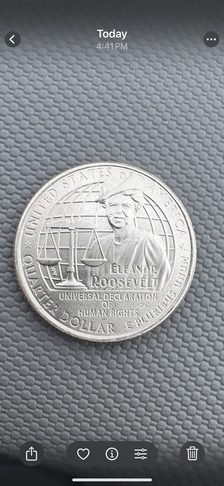 2023 P eleanor roosevelt quarter (Error?)