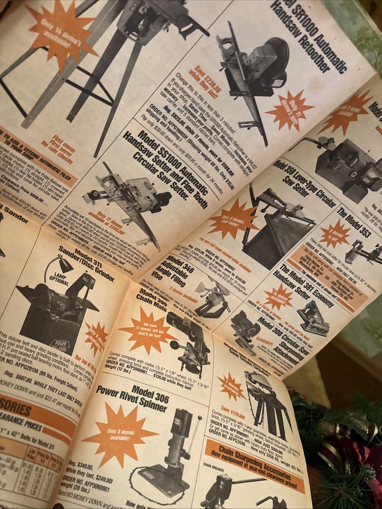 Sharpening Products advertisement, foley belsaw 1987