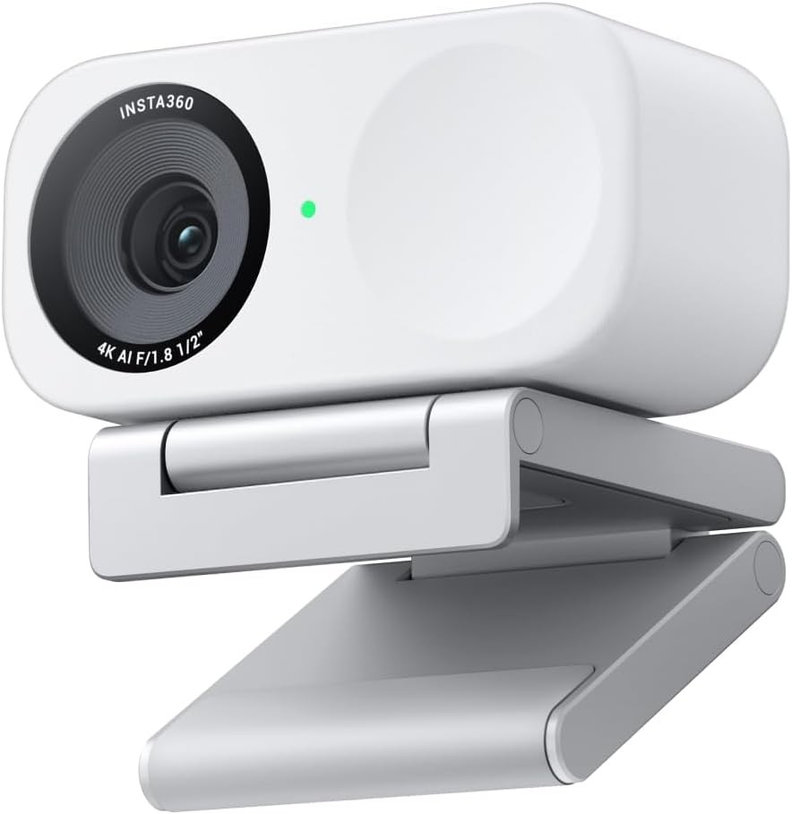 Insta360 Link 2C 4K AI Webcam, Standard Bundle, Graphite White