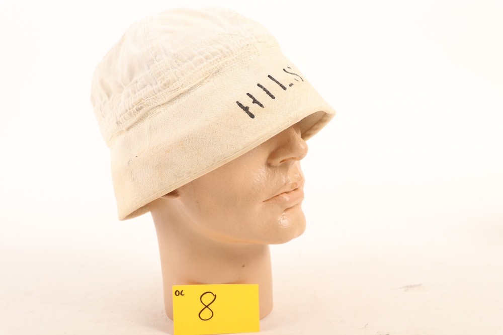 WW2 US Navy White Deck Hat- Named   / oc8