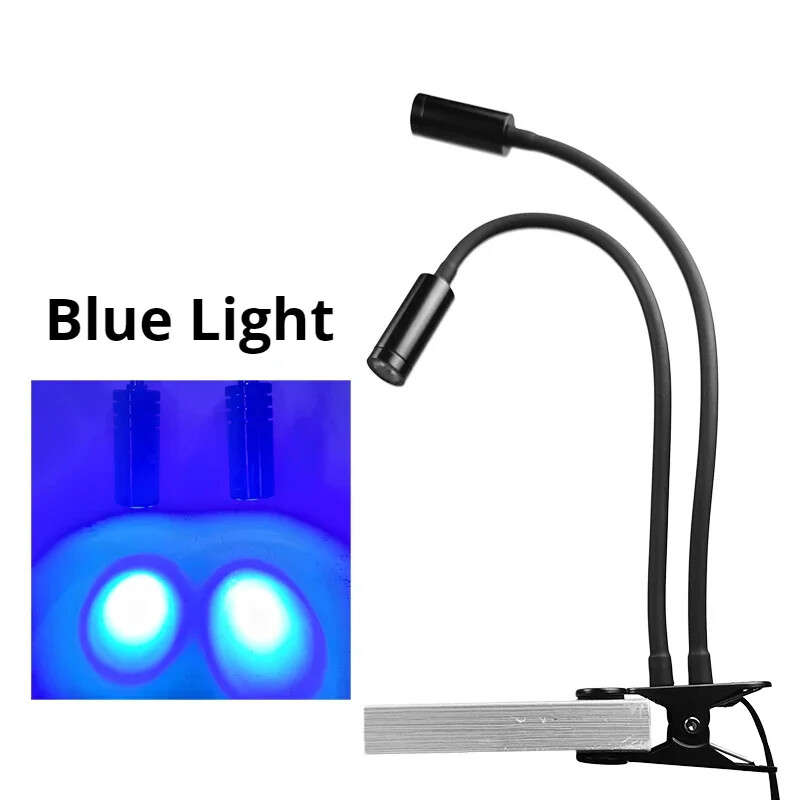 Gooseneck Lamp Microscope Universal Clamp Light Source Spotlight Led Spotlight