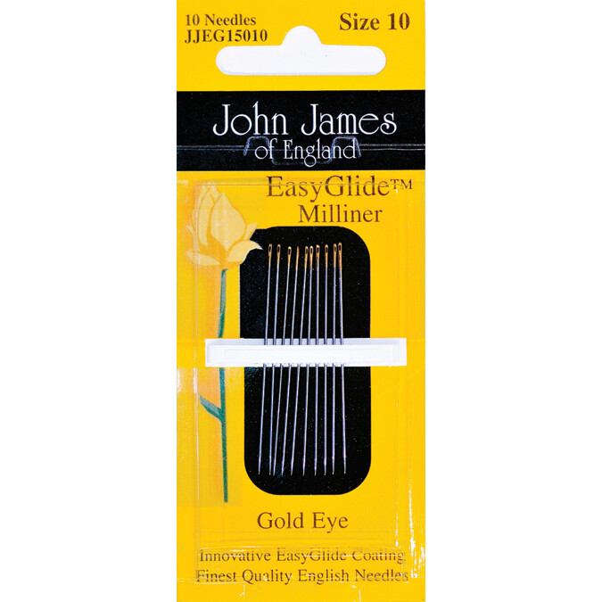 Colonial Needle Gold'n Glide Milliners Needles -Size 10 10/Pkg