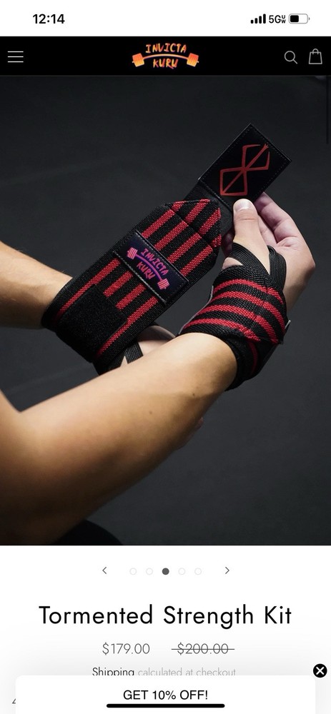 Invicta Kuru Naruto Tormented Wrist Wraps H48