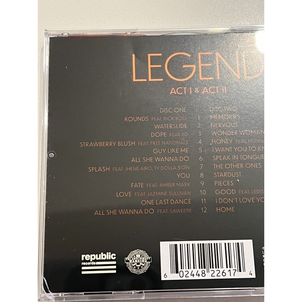 John Legend signed autograph “Legend” Art card & CD