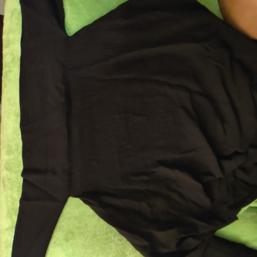 2 Piece Abaya Set Black One Size