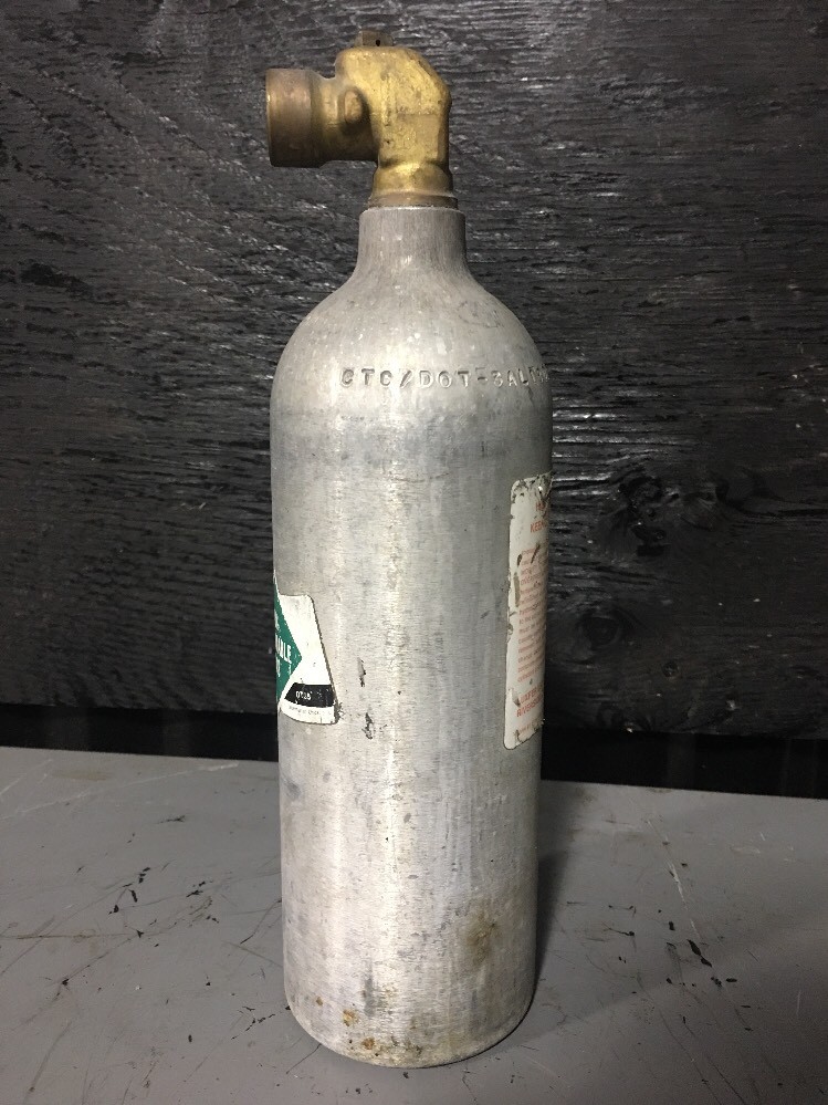 Carbon Dioxide Tank 1.25lb Liquid Capacity EMPTY. Our #4