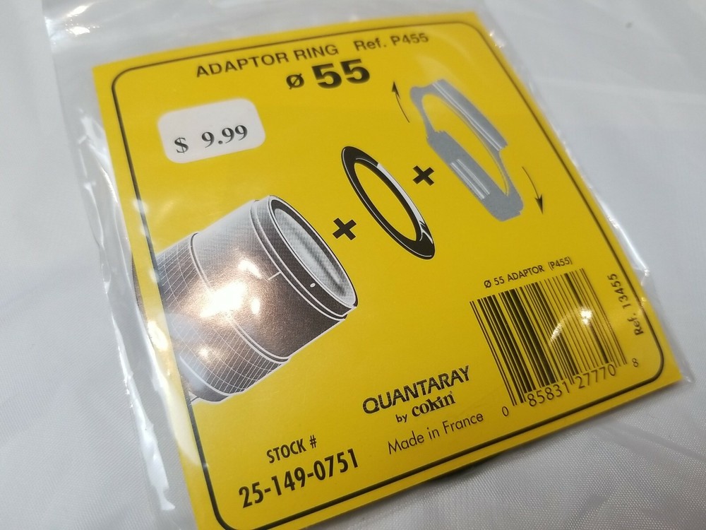 Quantaray By Cokin Adaptor Ring P Series 55 P455