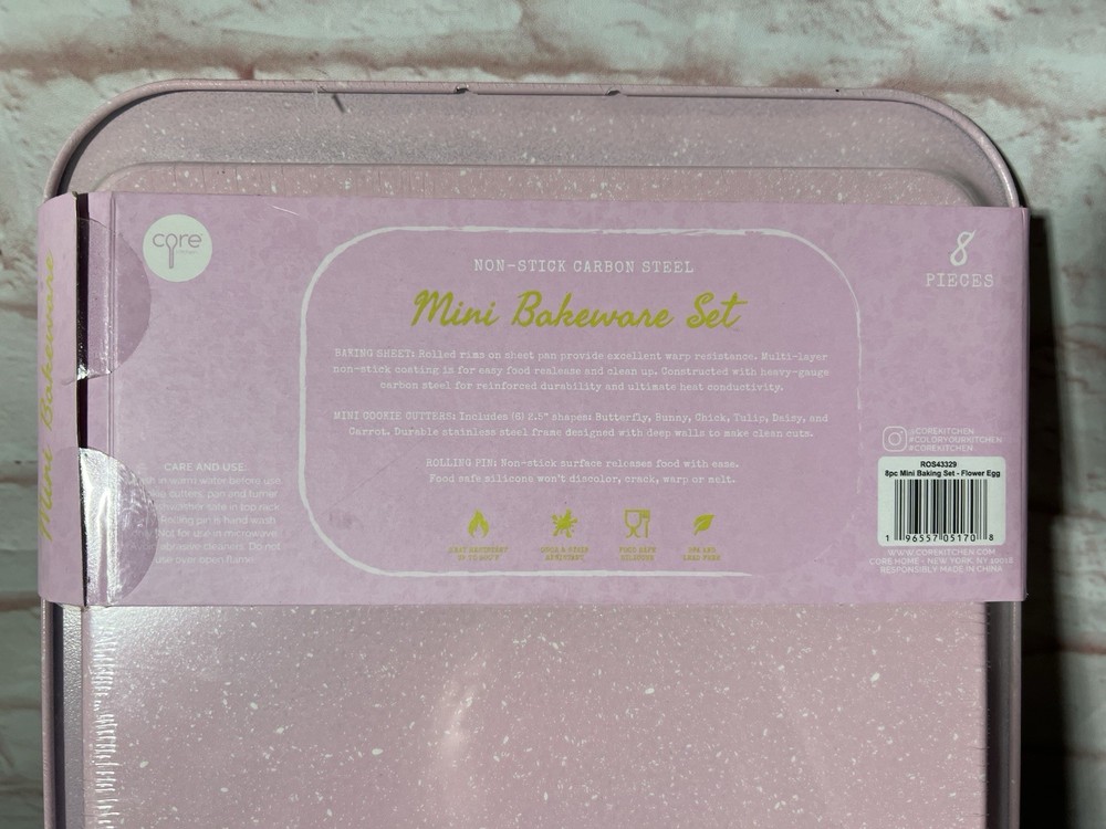 Core - Mini Bake Set - 8 Pieces - Kitchen Tools - Ros43329 - Easter - Holiday