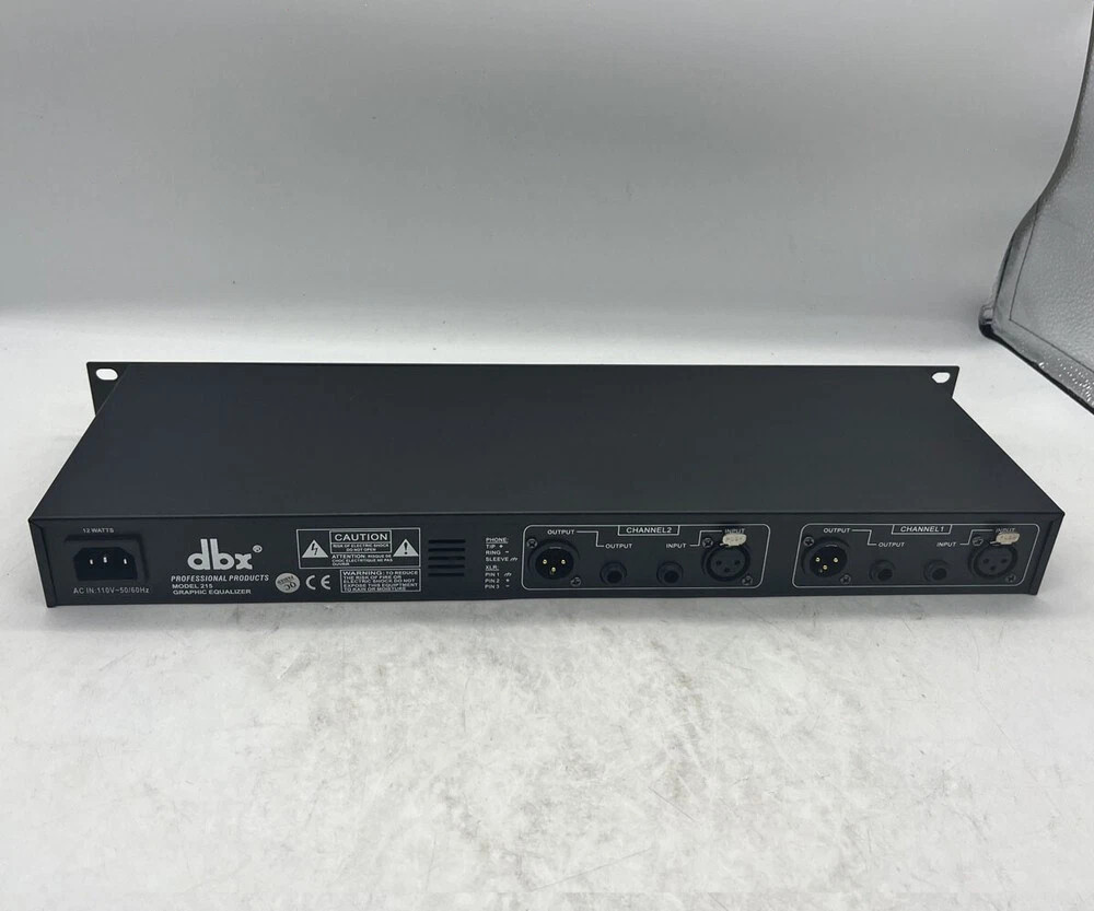DBX 215 Dual Channel 15-Band Graphic Equalizer Testing Working