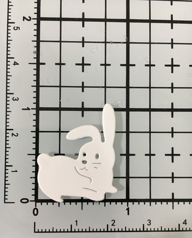 Easter Bunny Rabbit die cut EMBELLISHMENTS 12 Pcs (Light & Medium GRAY)