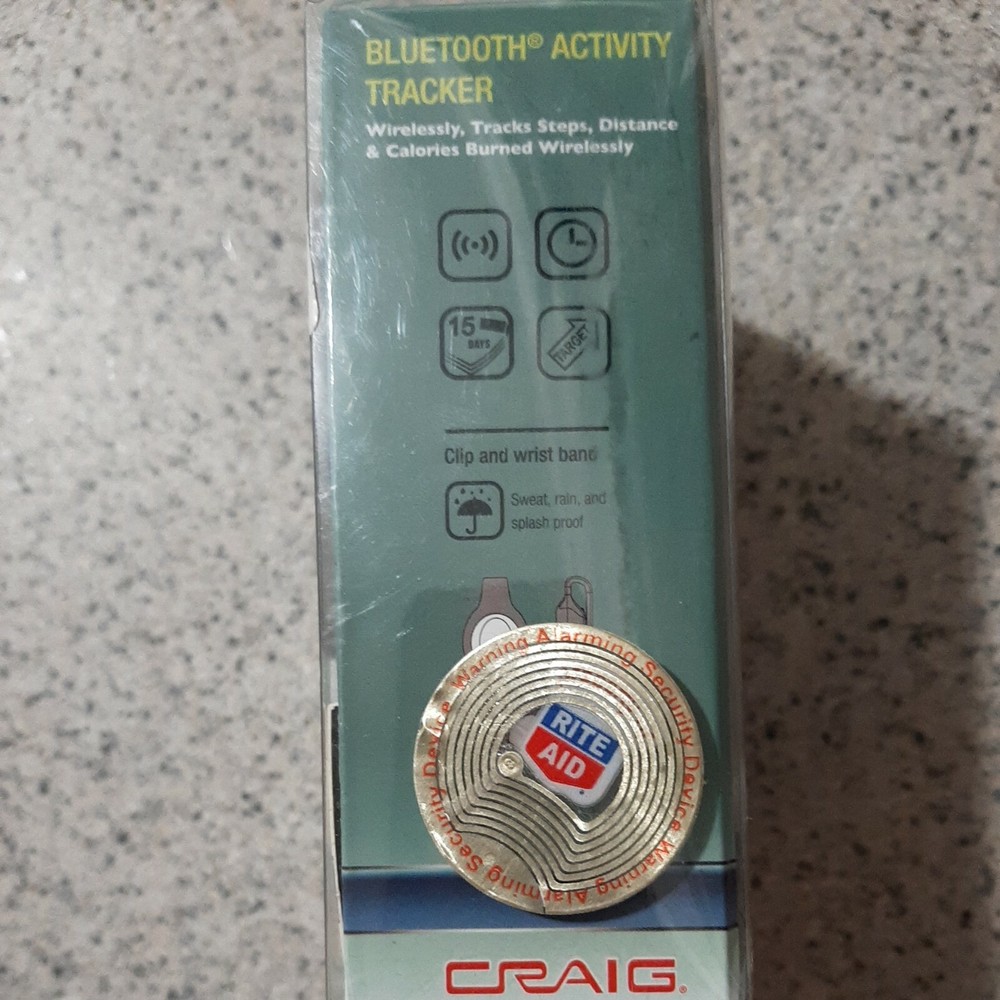 Craig Bluetooth Activity Tracker, Wireless Black, Brand New, Free 🆓️ Shipping!