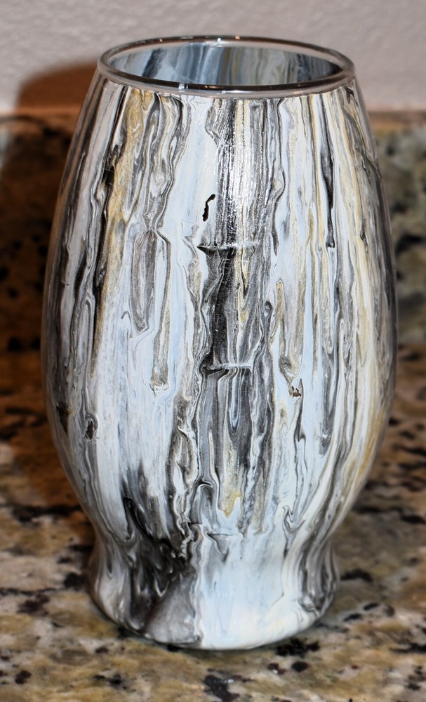 Gold/Black Painted Vase