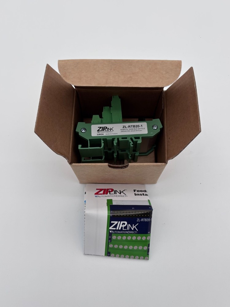 ZIP Link ZL-RTB20-1 reduced-width feedthrough module, 24-pole Automation Direct